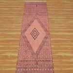 Brown Cotton Dhurrie Block Printed House Warm Rug