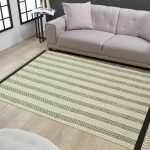 Cotton Dhurrie Brown Block Printed Large Area Rug