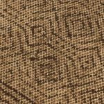 Brown House Warm Rug Block Printed Stair Dhurrie