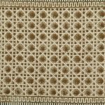 Home Décor Dhurrie Printed Brown Farm House Area Rug