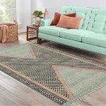 Hand Block Printed Cotton Hall Patio Rug