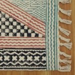 Hand Block Printed Cotton Hall Patio Rug