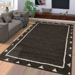 Black Natural Jute Hand Braided Area Carpet