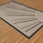 Hand Braided Geometric Beige Jute Rug