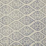 Blue Hand Block Printed Cotton Area Rug