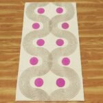 Natural Pink & Beige Geometric Living Room Rug