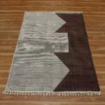 Beautiful Brown Hand Block Printed Area Rug
