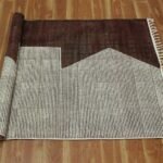 Beautiful Brown Hand Block Printed Area Rug