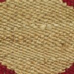 Maroon Geometric Hand Woven Jute Dhurrie