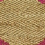 Pink & Beige Color Hand Woven Warm Rug