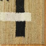Geometric Maroon Hand Woven Bedroom Area Rug