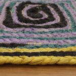 Indian Hand Braided Jute Multicolor Hall Carpet