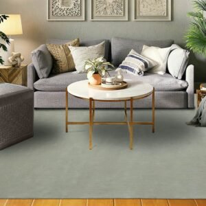 Hand Tufted Gray Wool Large Area Rug