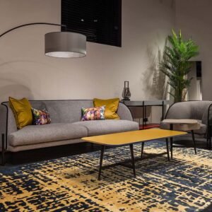 Black Hand Tufted Wool Large Living Area Rug