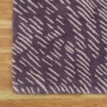 Abstract Badroom Hand Tufted  Wool Purple Rug