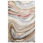 Multicolor Hand Tufted Abstract Wool Rug