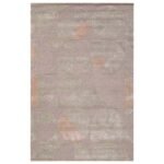 Geometric Brown Wool Hand Tufted Area Rug