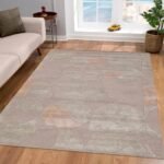 Geometric Brown Wool Hand Tufted Area Rug