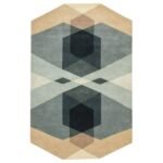 Gray Tufted Rug Handmade Wool Carpet