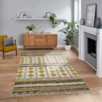 Moroccan Rug Block Printed Cotton Carpet