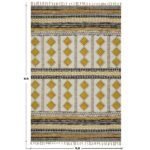 Moroccan Rug Block Printed Cotton Carpet