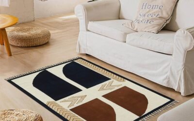 Manufacturing of Hand Block Printed Cotton Rugs