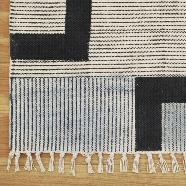 Handmade Abstract Cotton Beautiful Dhurrrie - Image 5