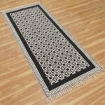Hand Block Printed Cotton Runner area Rug