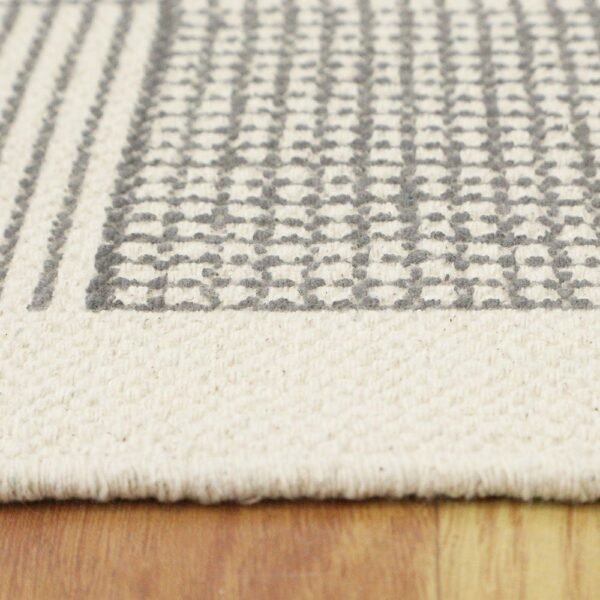 Brown Geometric Handmade Kitchen Area Rug - Image 5