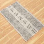 Handmade Gray cotton Interior Decor Rug