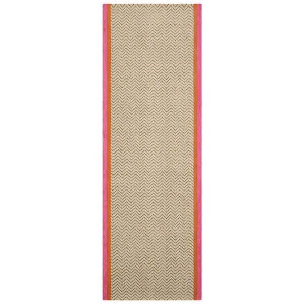 Handmade Striped Cotton Multicolor Area Rug