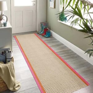 Handmade Striped Cotton Multicolor Area Rug