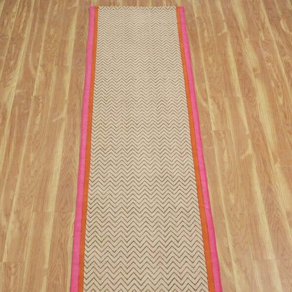 Handmade Striped Cotton Multicolor Area Rug - Image 4