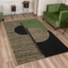 Indian Handmade Green Jute Rug - Image 2