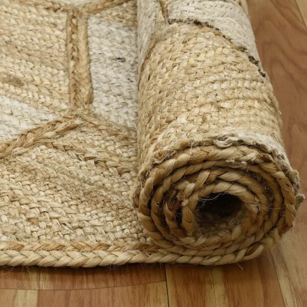 Hand Braided Natural Fiber Rug for Living Room - Image 8