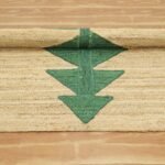 Hand Braided Natural Jute Christmas Tree Green Area Rug
