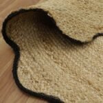 Beige Solid Entryway Handmade Jute Area Rug