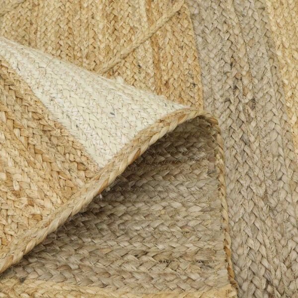 Handmade Natural Beige Dining Jute AreaRug - Image 5