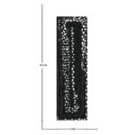 Handmade Chindi Cotton Black Stair Steps Mats