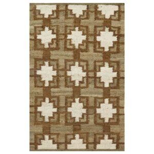 Hand Woven Jute Brown Large Area Rug