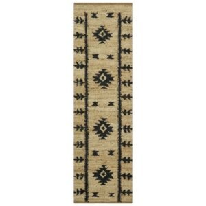 Hand Woven Jute Beautiful Geometric Area Rug
