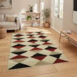 Hand Woven Multicolor Rug Jute Area Carpet