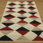 Hand Woven Multicolor Rug Jute Area Carpet