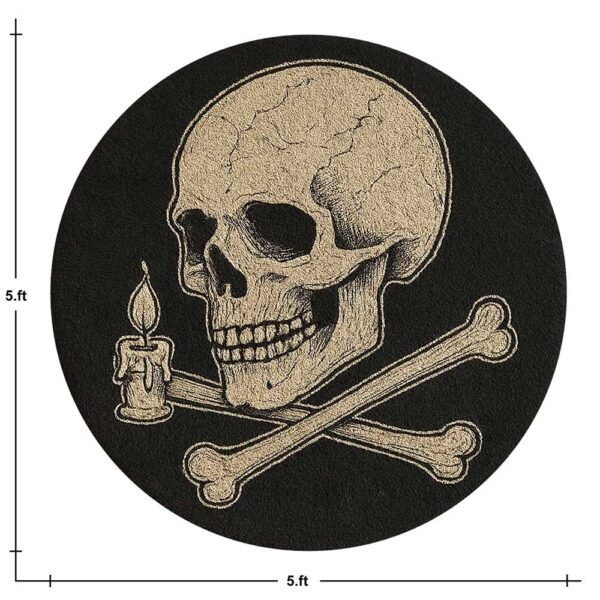 Skull Tufted Rug Beautiful Living Room Rug - Image 6