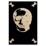 Black Skull Rug Hand Tufted Wool Rug
