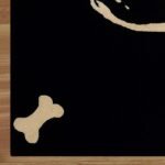 Black Skull Rug Hand Tufted Wool Rug