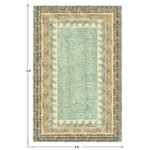 Hand Block Printed Jute Large Area Rug