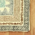 Hand Block Printed Jute Large Area Rug