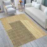 Geometric Rug Hand Block Printed Jute Rug