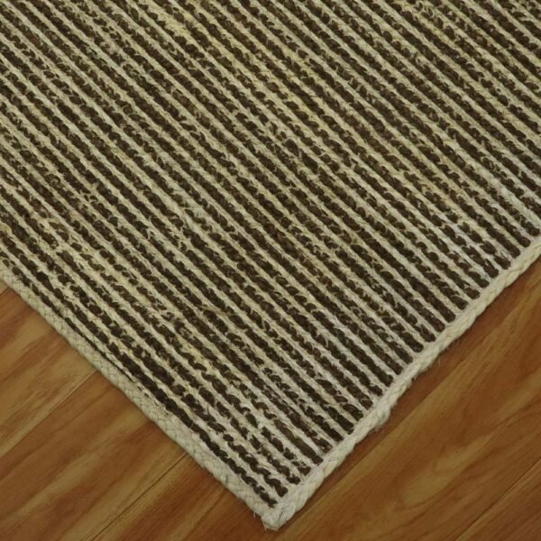 Geometric Rug Hand Block Printed Jute Rug - Image 4